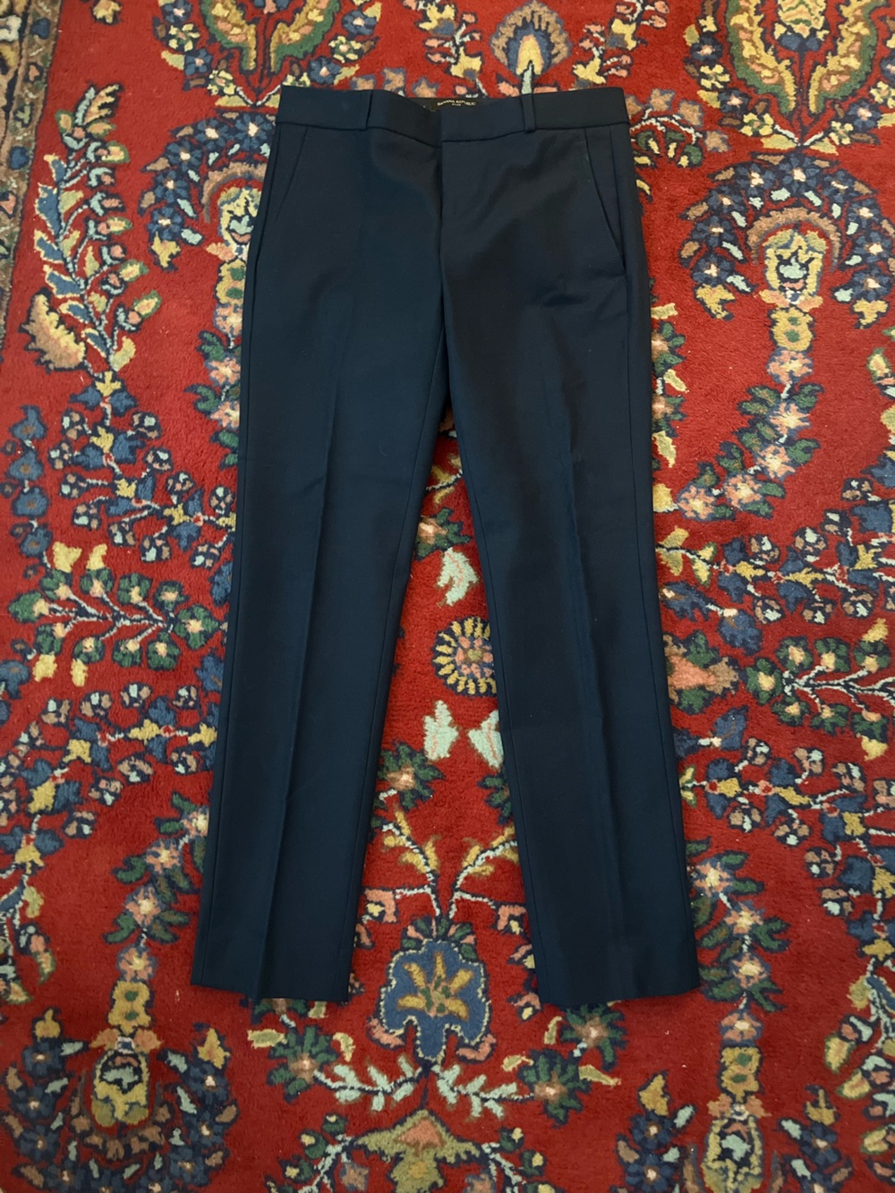 Women’s Navy Dress Pants - Classic Tailored Trousers